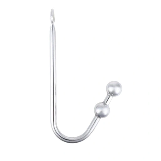 Steel 4417 Two Hook Pleasurable Anal Stainless Balls 0806